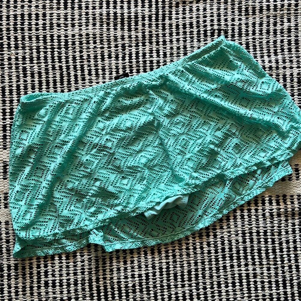 Catalina Size 1X (16w) Mint Blue Bikini Swim skirt